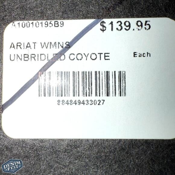 ARIAT Brown/ Cielo Blue UNBRIDLED FULL-GRAIN LEATHER Square Toe COWGIRL BOOTS - Picture 15 of 15